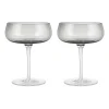 Lot de 2 verres à champagne Belo 20 cl, Fumée