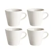 Lots de 4 mugs Kalk 30cl, blanc