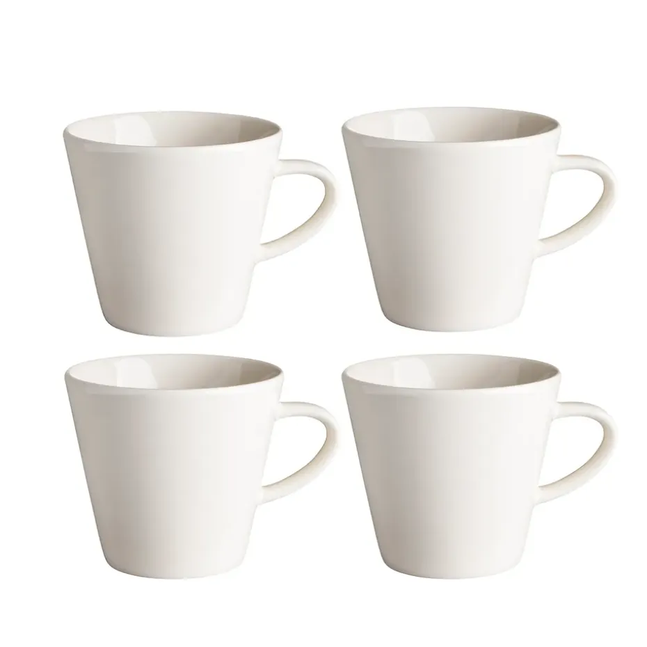 Lots de 4 mugs Kalk 30cl, blanc