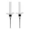 Manchette de bougie Viva lot de 2, Transparent