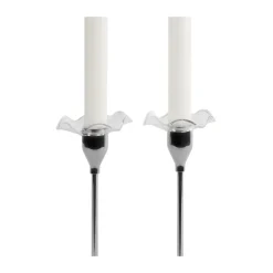 Manchette de bougie Viva lot de 2, Transparent