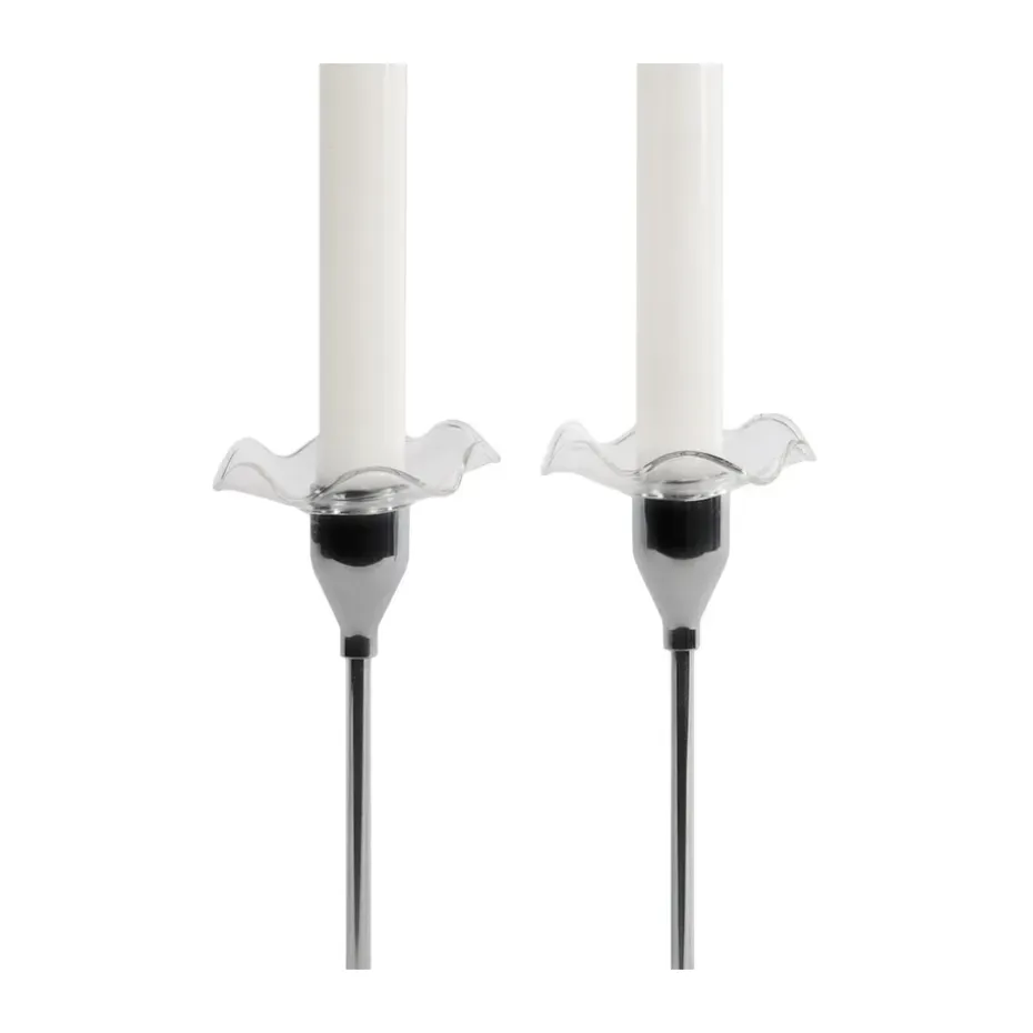 Manchette de bougie Viva lot de 2, Transparent