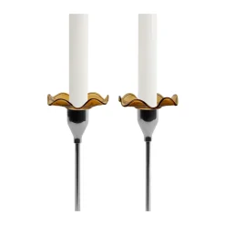 Manchette de bougie Viva lot de 2, Amber