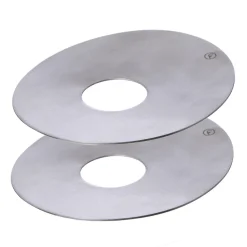 Manchette pour bougie Ernst Ø8,3 cm Lot de 2, Métal brossé