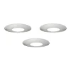 Manchon de bougie Nagel STOFF, 3 pièces, Chrome
