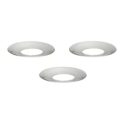 Manchon de bougie Nagel STOFF, 3 pièces, Chrome