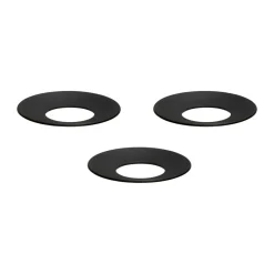 Manchon de bougie Nagel STOFF, 3 pièces, Noir