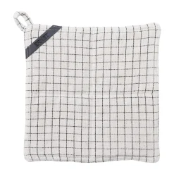 Manique Ernst à damier 25x25 cm, Noir naturel à damier