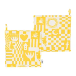 Manique Party mumin 22x22 cm 2-pack, Jaune