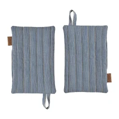 Manique Striped denim lot de 2, Blue