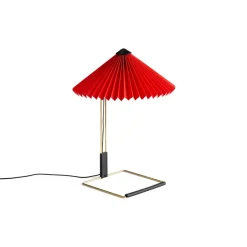 Matin table Lampe à poser Ø30 cm, Bright red shade