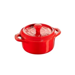 Mini-cocotte ronde Staub 0,2 l, rouge