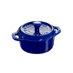 Mini-cocotte ronde Staub 0,2 l, bleu