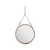 Miroir Adnet rond, brown, large