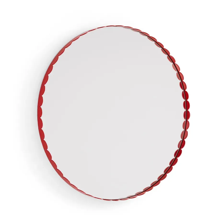 Miroir Arcs Mirror Ø 60 cm, Red