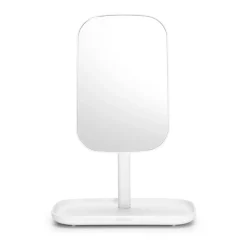 Miroir avec plateau de rangement ReNew, Blanc