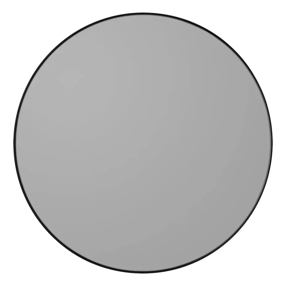 Miroir Circum Ø50 cm, Tonat glas-svart