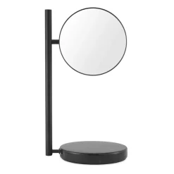 Miroir de table double face Pose 21x39 cm, Noir
