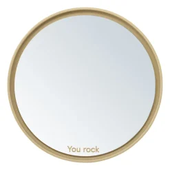 Miroir de table Mirror Mirror Ø21 cm, Beige