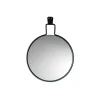 Miroir Flora, Gris, Ø40 cm