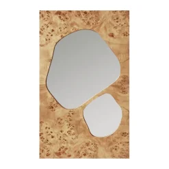 Miroir Folia, Natural burl, 82 cm