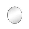 Miroir Haga Basic Rond, noir