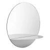 Miroir Horizon rond, Acier inoxydable