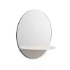 Miroir Horizon rond, blanc
