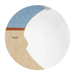 Miroir Moony Ø40 cm, Nature moon