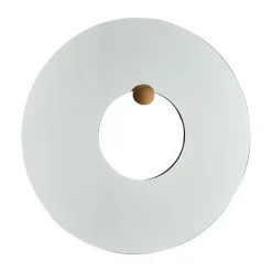 Miroir mural Castellum Ø80 cm, Clear-oiled oak