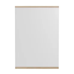 Miroir mural rectangulaire 50x70 cm, Chêne