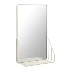 Miroir Nod avec étagère 30x50 cm, Beige
