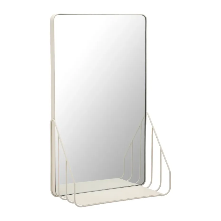 Miroir Nod avec étagère 30x50 cm, Beige