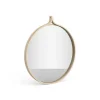 Miroir rond Comma Ø52 cm, Frêne lacqué