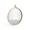 Miroir rond Comma Ø40 cm, Frêne lacqué