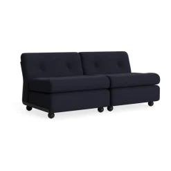 Module de canapé Amanta, Anthracite-turf blue red mélange, 2-places