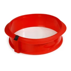 Moule à charnière avec assiette rouge Lékué, 23 cm