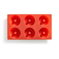 Moule à donuts en silicone Lékué lot de 6, Rouge