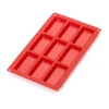 Moule à financiers en silicone Lékué lot de 9, Rouge