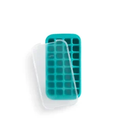 Moule à glaçons en silicone avec couvercle Lékué, Turquoise