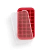 Moule à glaçons en silicone avec couvercle Lékué, Rouge
