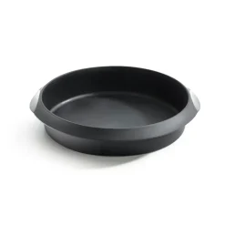 Moule à gâteau rond en silicone Lékué 24 cm, Noir
