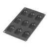 Moule à madeleines en silicone Lékué lot de 9, Noir