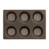 Moule en silicone pour petits pains Lékué, Marron