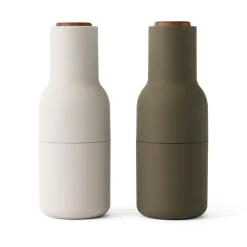 Moulin à poivre et à sel Bottle Grinder lot de 2, Hunting green-beige
