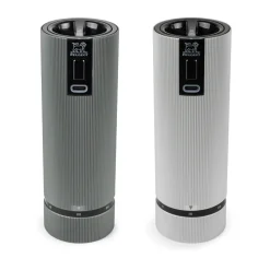 Moulin à sel et poivre électrique Line Z DUO 2 pièces, Aluminium-carbon
