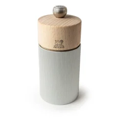 Moulin à sel Line Natural 12 cm, Wood-aluminium