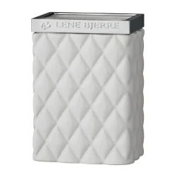 Mug à brosse à dents Portia, blanc-argenté