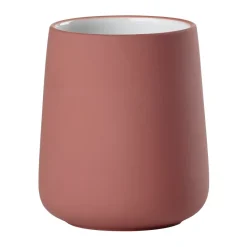 Mug à brosses à dents Nova, Rouge pêche