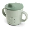 Mug à paille Happy Dots foodie 21,5 cl, Vert